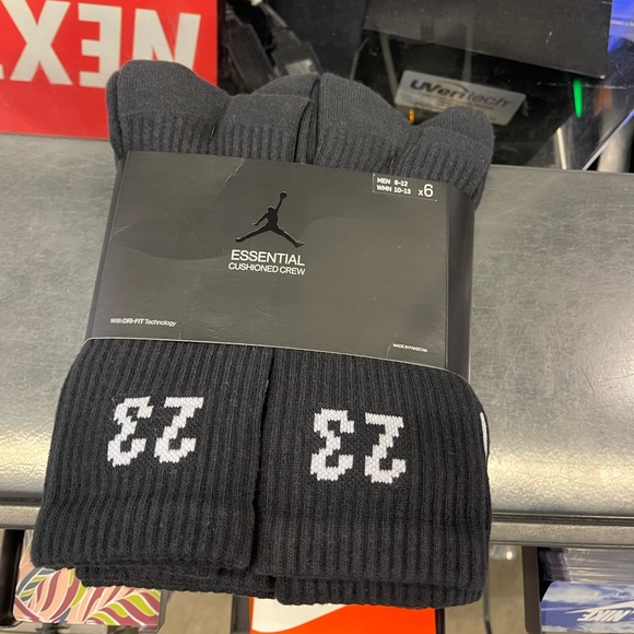 Jordan Other - Jordan Essential Cushioned Crew Socks 6 pairs set Jordan 23